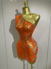 STOCK Women Shining Rhinestones Sexy One Shoulder Cultivation Dress Birthday Celebrate Party Evening Gown Singer Stage Costume